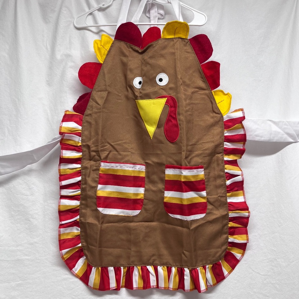 Thanksgiving Turkey apron with headband